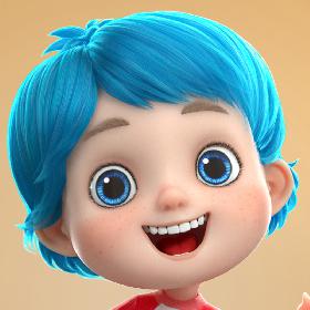cartoon boy TOM 3D model